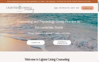 Lighter Living Counseling website