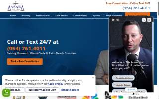 The Ansara Law Firm of North Lauderdale website