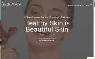 Del Campo Dermatology & Laser Institute website