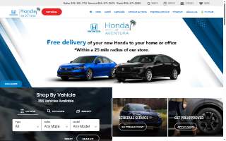 Honda of Aventura website