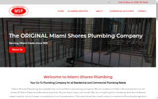Miami Shores Plumbing of North Miami Beach website