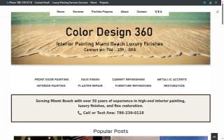 Color Design 360 Interior Painting Miami Beach of North Miami website
