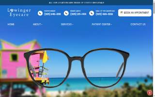 Lowinger Eyecare - North Miami website