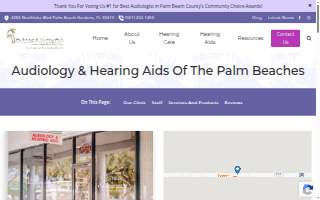 Audiology & Hearing Aids of the Palm Beaches website