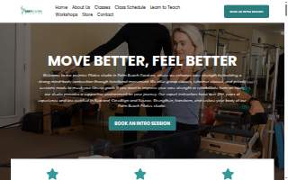 Body & Core Pilates Studio website