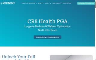 Cr8 Health PGA Longevity Center website