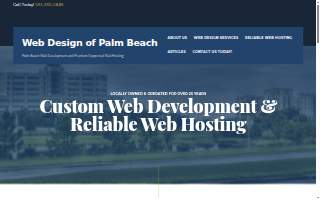 Web Design of Palm Beach Inc website