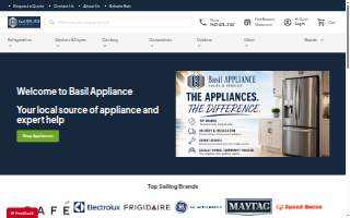 Basil Appliance Sales and Service website
