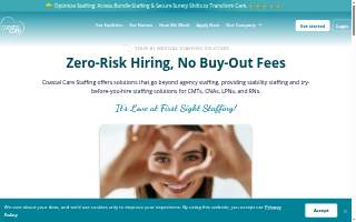 Coastal Care Staffing website