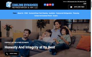 Cooling Dynamics Refrigeration & Air, LLC website