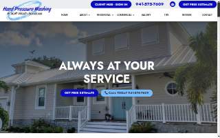 Hand Pressure Washing website