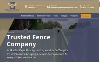 Golden Eagle Fencing of Northdale website