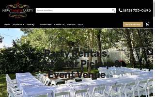 New Tampa Party Rentals of Northdale website