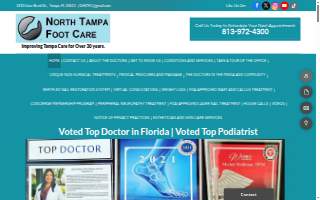 North Tampa Foot Care of Northdale website