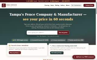 Vilo Fence of Northdale website