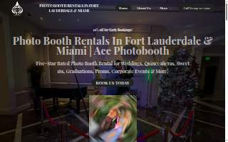 Ace Photobooth Rentals of Oakland Park website