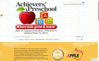 Achievers' Preschool website