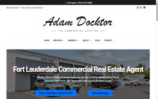 Adam Docktor Commercial Real Estate Agent of Oakland Park website