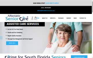 Affordable Senior Care website