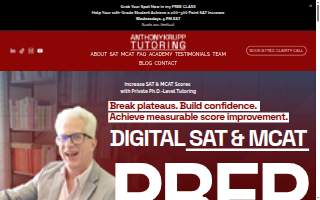 Anthony Krupp Tutoring of Oakland Park website