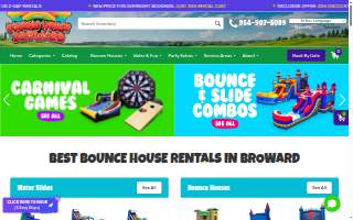 Bounce House Broward website