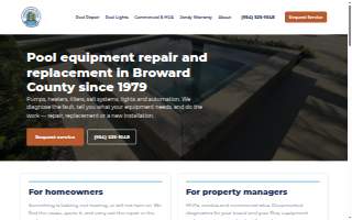 Downtown Pools website