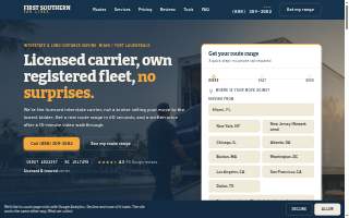 First Southern Vanlines website
