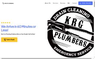KRG Plumbers website