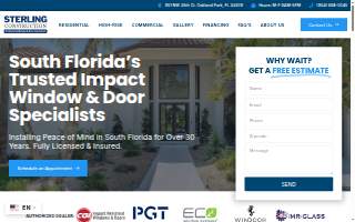 Sterling Construction website