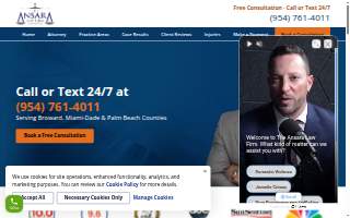 The Ansara Law Firm of Oakland Park website