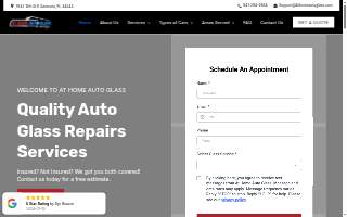 At Home Auto Glass of Ocala website