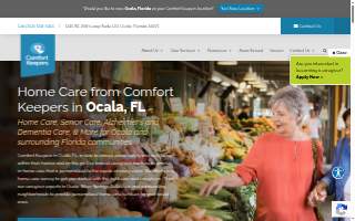 Comfort Keepers Home Care of Ocala website