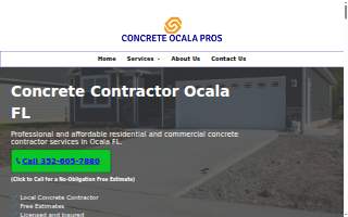 Concrete Ocala Pros website