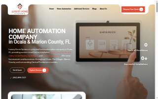 Luxury Home Systems website