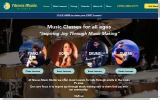 Nieves Music Studio website