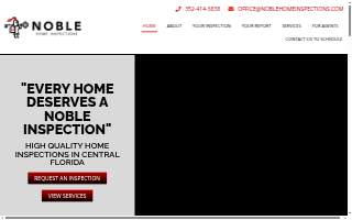 Noble Home Inspections of Ocala website