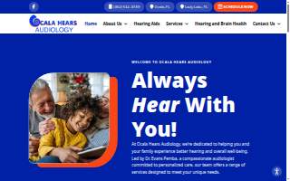 Ocala Hears Audiology website
