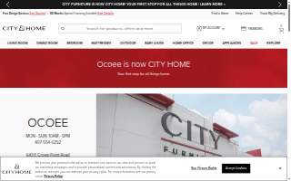 CITY Furniture of Ocoee website