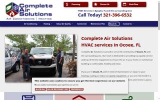 Complete Air Solutions of Ocoee website