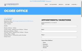 Comprehensive Health Florida website