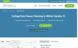 CottageCare House Cleaning Winter Garden & Ocoee website