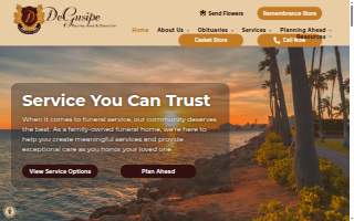 DeGusipe Funeral Home and Crematory website