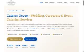 Exclusive Affairs Catering website