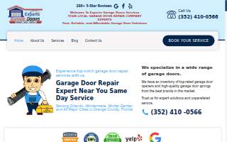 Experts Garage Door website