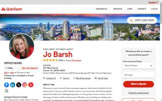 Jo Barsh - State Farm Insurance Agent website