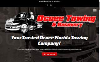 Ocoee Towing & Recovery website