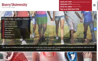 Barry University Foot & Ankle Institute website