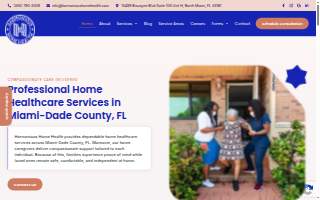 Harmonious Home Health website