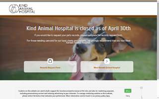 Kind Animal Hospital website