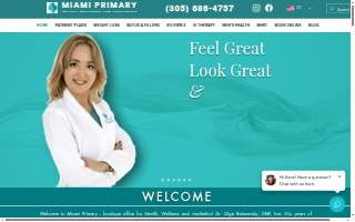 Miami Primary Weight Loss Health and Wellness of Ojus website